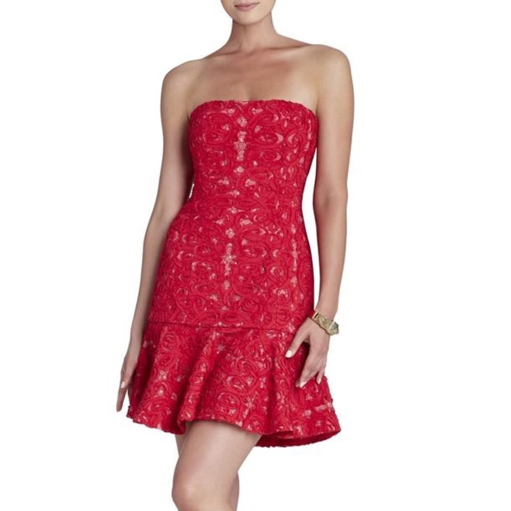 Bcbg Marina Dress RioRed - Picture 3 of 3